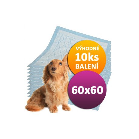 10ks Plen pro psy 60 x 60 cm DOGGIES